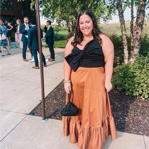 Hutch Black and Brown Maxi Dress